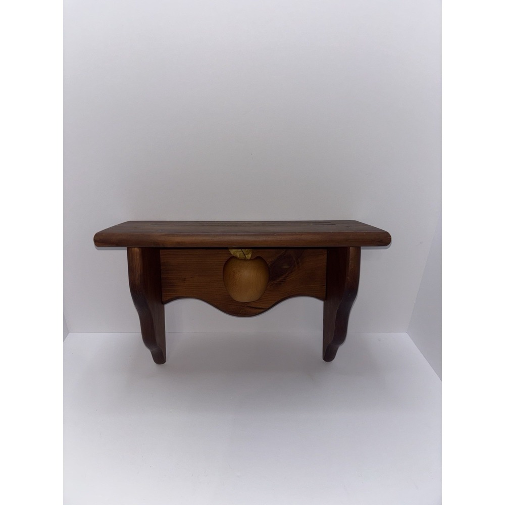 Vintage Wood Apple Wall Decor Shelf Grandmacore Cottagecore Country 80s